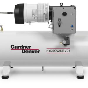 Compressor de palheta rotativa Simplex V/VR Gardner Denver montado sobre reservatório