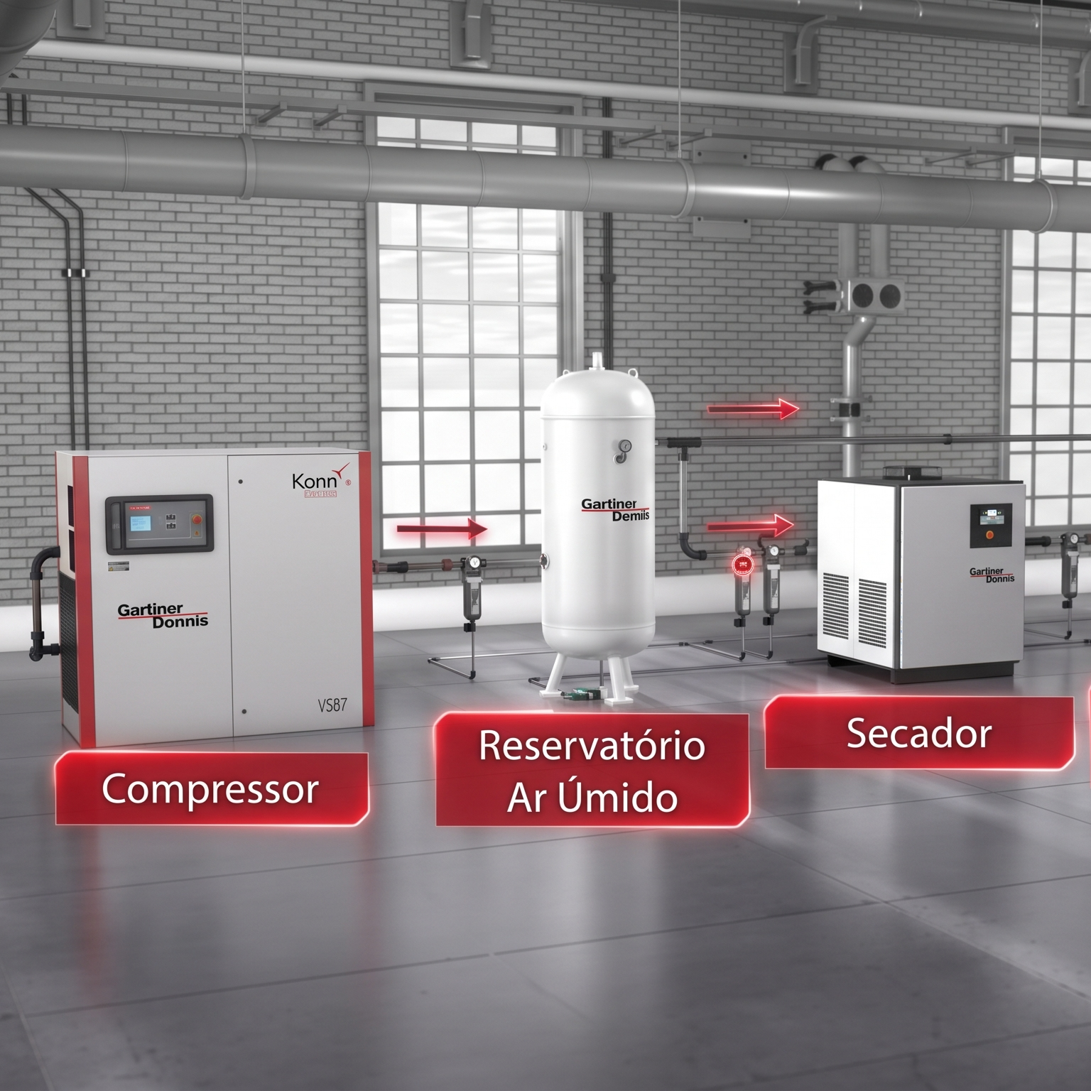 sistema de ar comprimido gardner denver