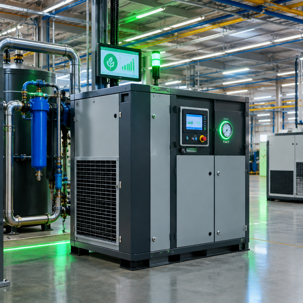 Compressor de ar industrial em fábrica mineira – chamada pública Cemig de eficiência energética