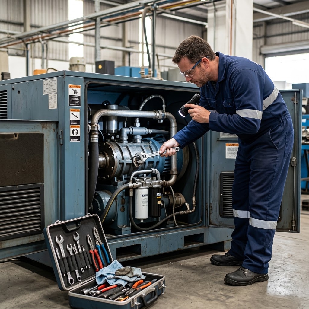 Manutenção de compressor